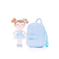 Bild in Galerie-Betrachter laden, Gloveleya 9 - inch Personalized Spring Girl Backpacks Blue - Gloveleya Official
