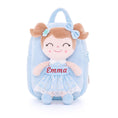 Bild in Galerie-Betrachter laden, Gloveleya 9 - inch Personalized Spring Girl Backpacks Blue - Gloveleya Official
