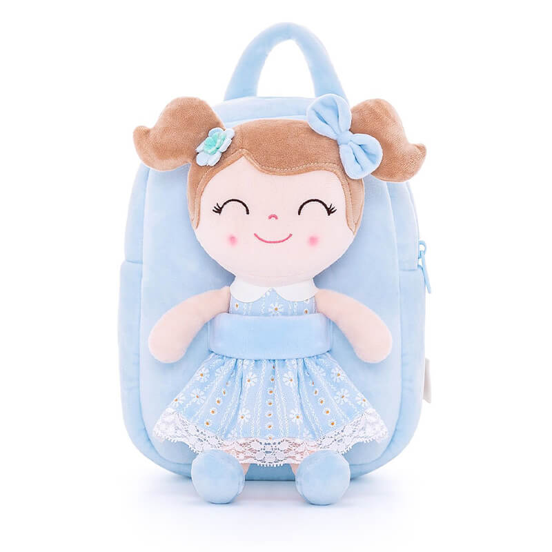 Gloveleya 9 - inch Personalized Spring Girl Backpacks Blue - Gloveleya Official