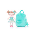 Bild in Galerie-Betrachter laden, Gloveleya 9 - inch Personalized Spring Girl Backpacks Green - Gloveleya Official
