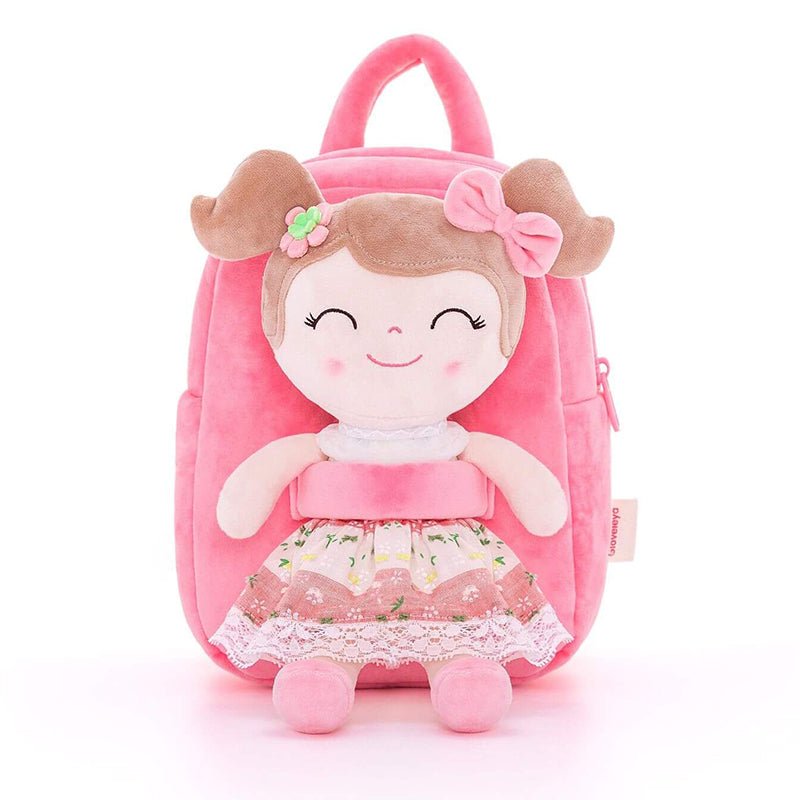 Gloveleya 9 - inch Personalized Spring Girl Backpacks Pink - Gloveleya Official