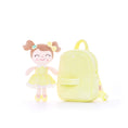 Cargar la imagen en la vista de la galería, Gloveleya 9 - inch Personalized Spring Girl Backpacks Yellow - Gloveleya Official
