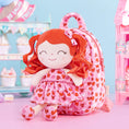 Cargar la imagen en la vista de la galería, Gloveleya 9 - inch Personalized Spring Girl Love Heart Dolls Backpacks Red Pink - Gloveleya Official
