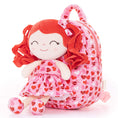 Load image into Gallery viewer, Gloveleya 9 - inch Personalized Spring Girl Love Heart Dolls Backpacks Red Pink - Gloveleya Official
