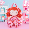 Cargar la imagen en la vista de la galería, Gloveleya 9 - inch Personalized Spring Girl Love Heart Dolls Backpacks Red Pink - Gloveleya Official
