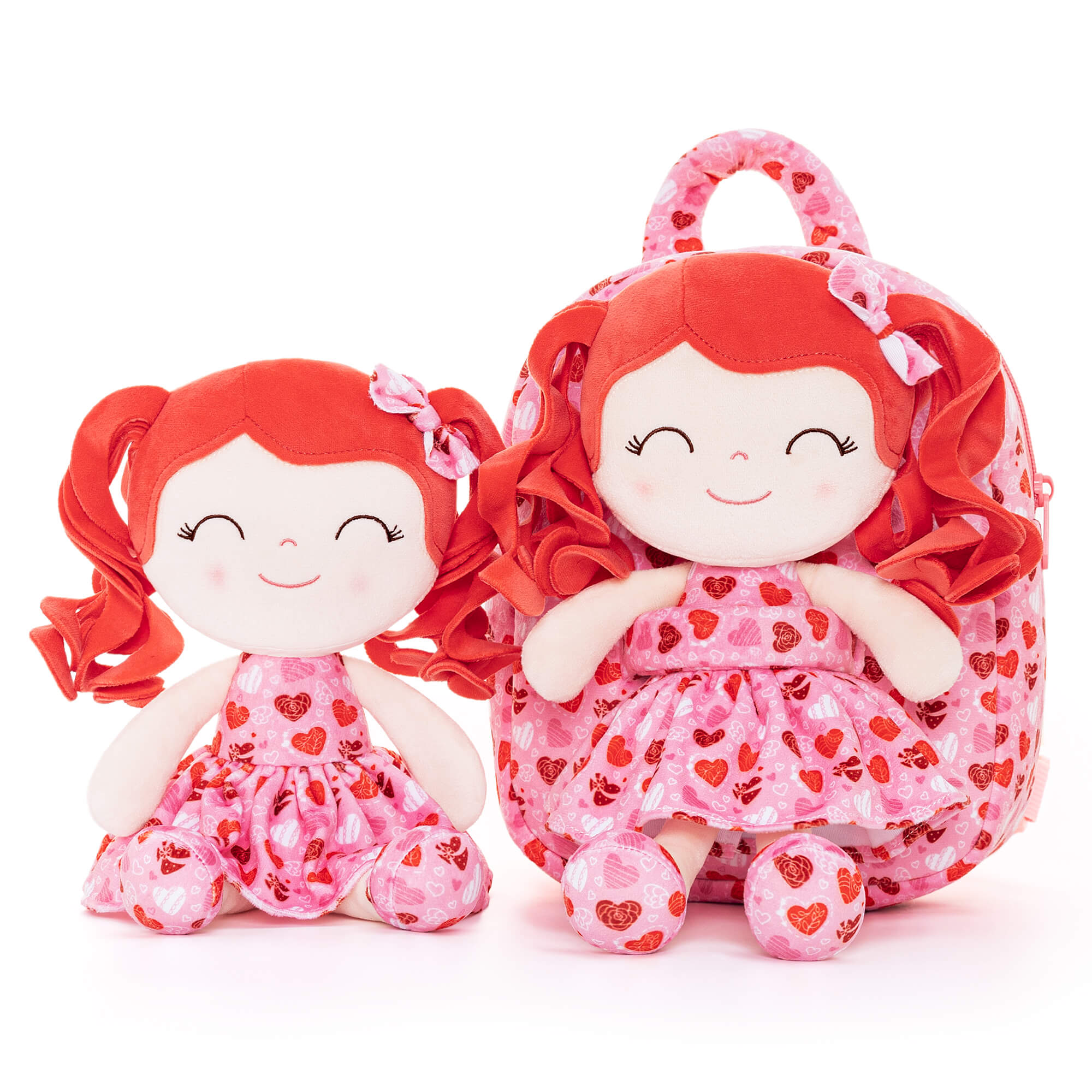 Gloveleya 9 - inch Personalized Spring Girl Love Heart Dolls Backpacks Series - Gloveleya Official