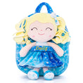 Load image into Gallery viewer, Gloveleya 9 - inch Personalized Starry Sky Girl Backpack Blue - Gloveleya Official
