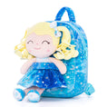 Load image into Gallery viewer, Gloveleya 9 - inch Personalized Starry Sky Girl Backpack Blue - Gloveleya Official
