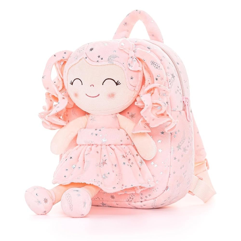 Gloveleya 9 - inch Personalized Starry Sky Girl Backpack Coral - Gloveleya Official