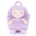 Load image into Gallery viewer, Gloveleya 9 - inch Personalized Starry Sky Girl Backpack Purple - Gloveleya Official
