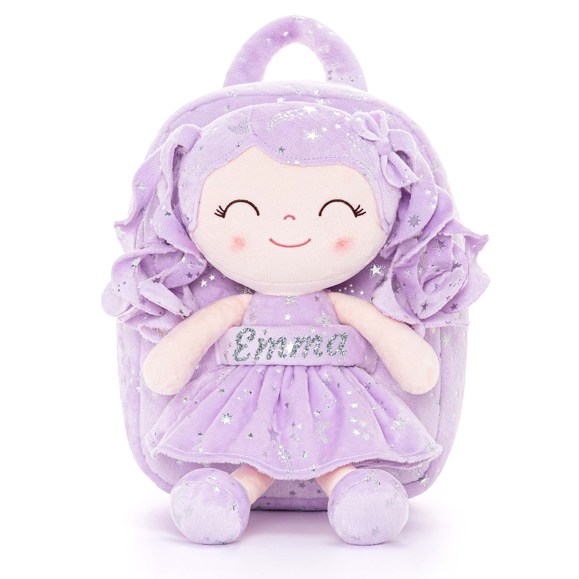 Gloveleya 9 - inch Personalized Starry Sky Girl Backpack Purple - Gloveleya Official