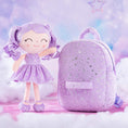 Load image into Gallery viewer, Gloveleya 9 - inch Personalized Starry Sky Girl Backpack Purple - Gloveleya Official
