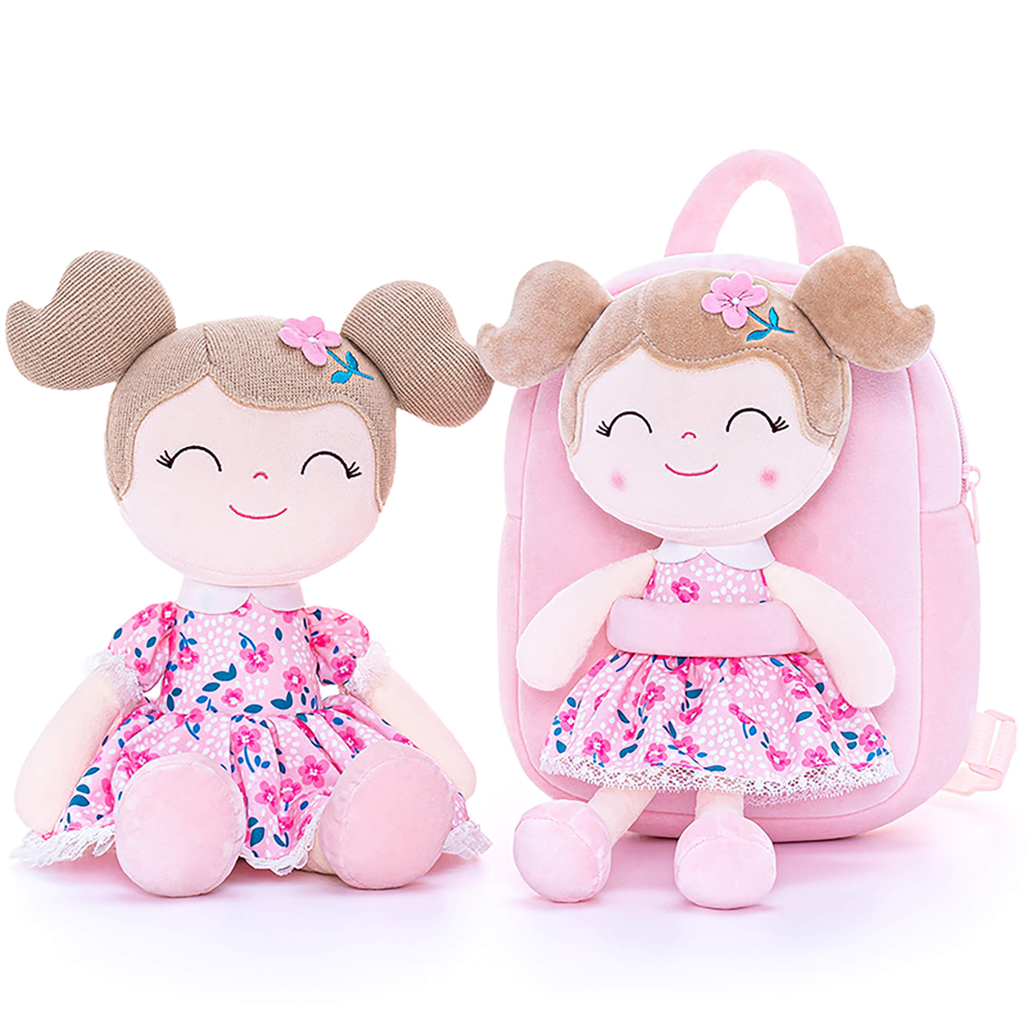 Gloveleya 9 - inch Toddler Girls Backpack Girl Gifts with Flower Fairy Girls Doll in Cherry Blossom Skirt - Gloveleya Official