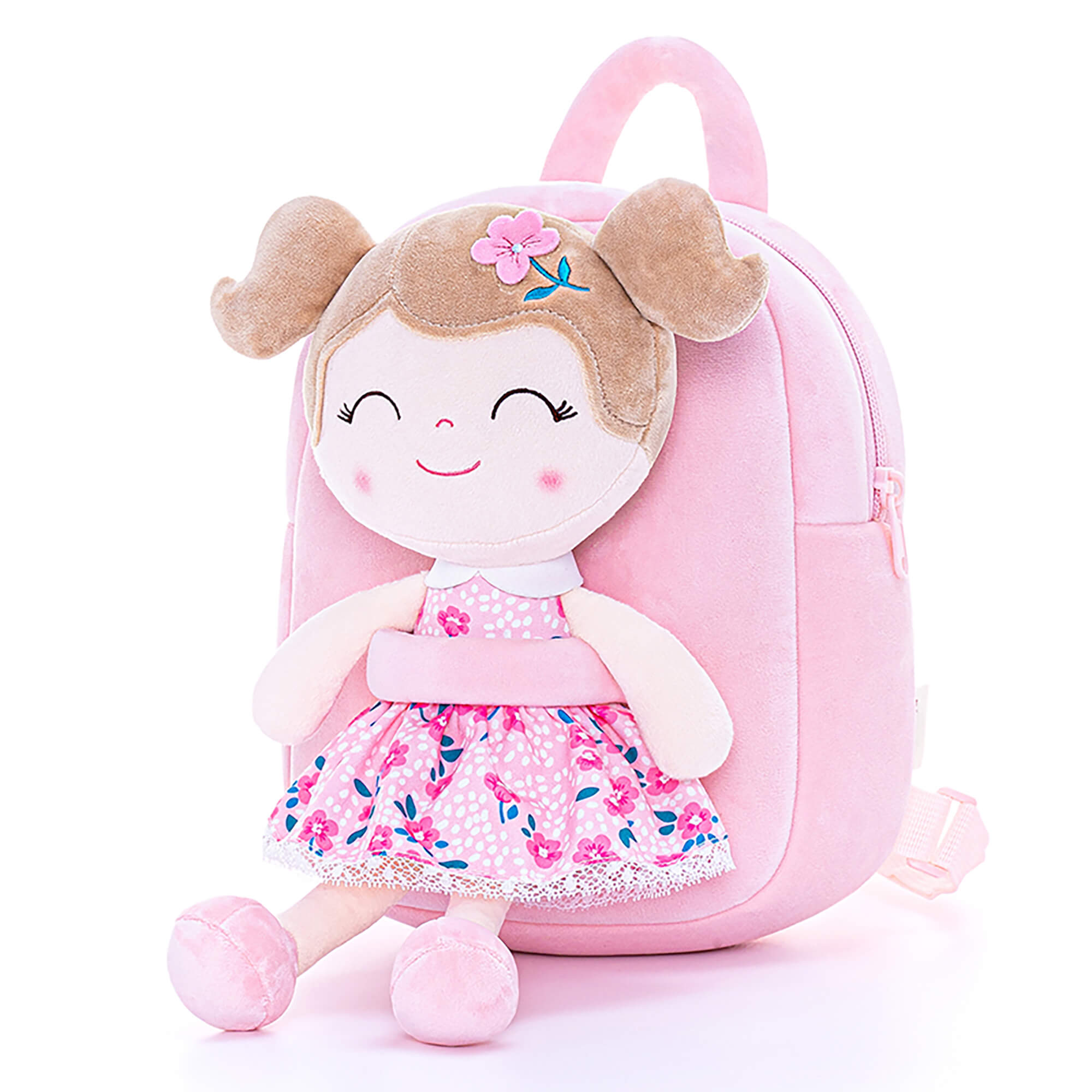 Gloveleya 9 - inch Toddler Girls Backpack Girl Gifts with Flower Fairy Girls Doll in Cherry Blossom Skirt - Gloveleya Official