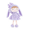 Cargar la imagen en la vista de la galería, Gloveleya 12-inch Personalized Plush Bunny Doll Purple - Gloveleya Offical
