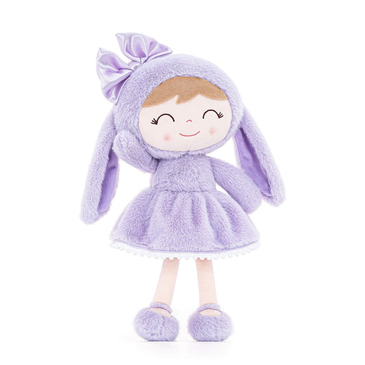 Gloveleya 12-inch Personalized Plush Bunny Doll Purple