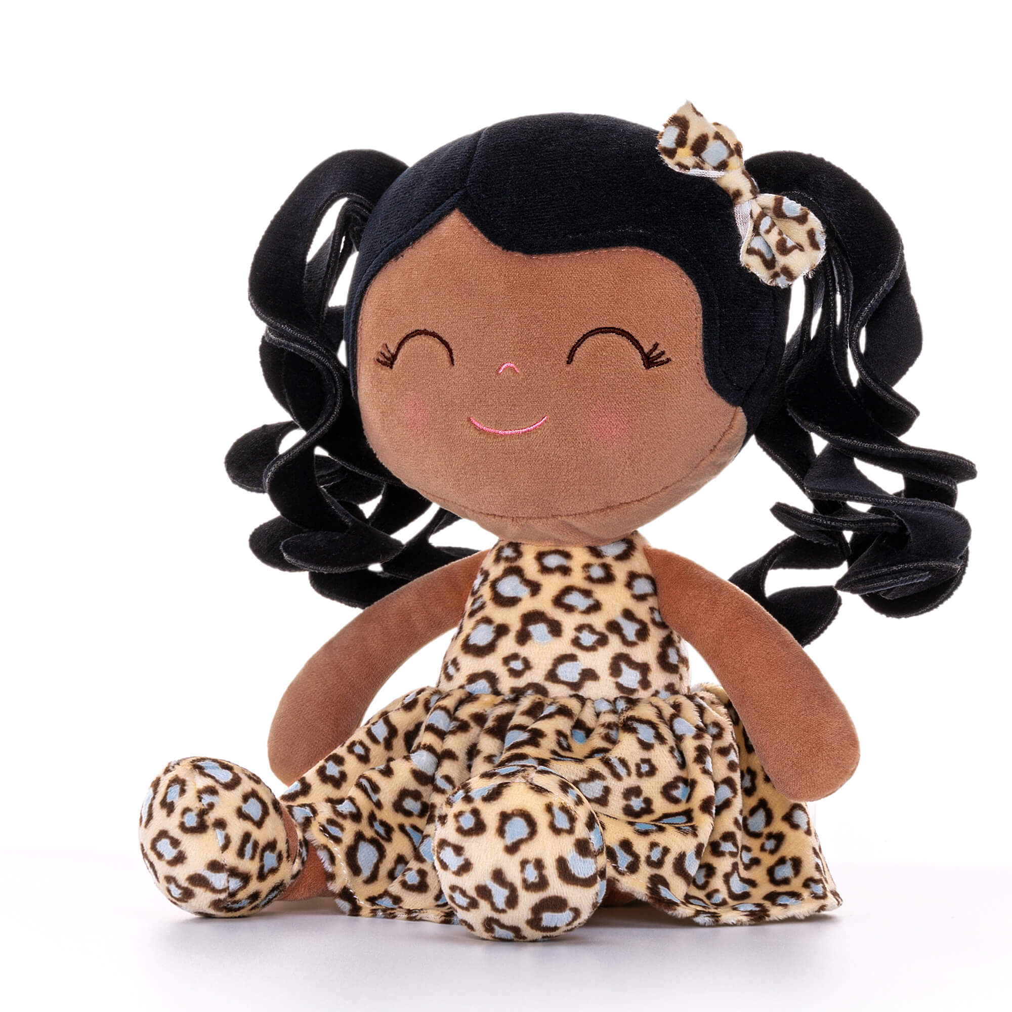 Gloveleya 12-inch Personalized Plush Jungle Animal Doll Tanned Leopard - Gloveleya Offical