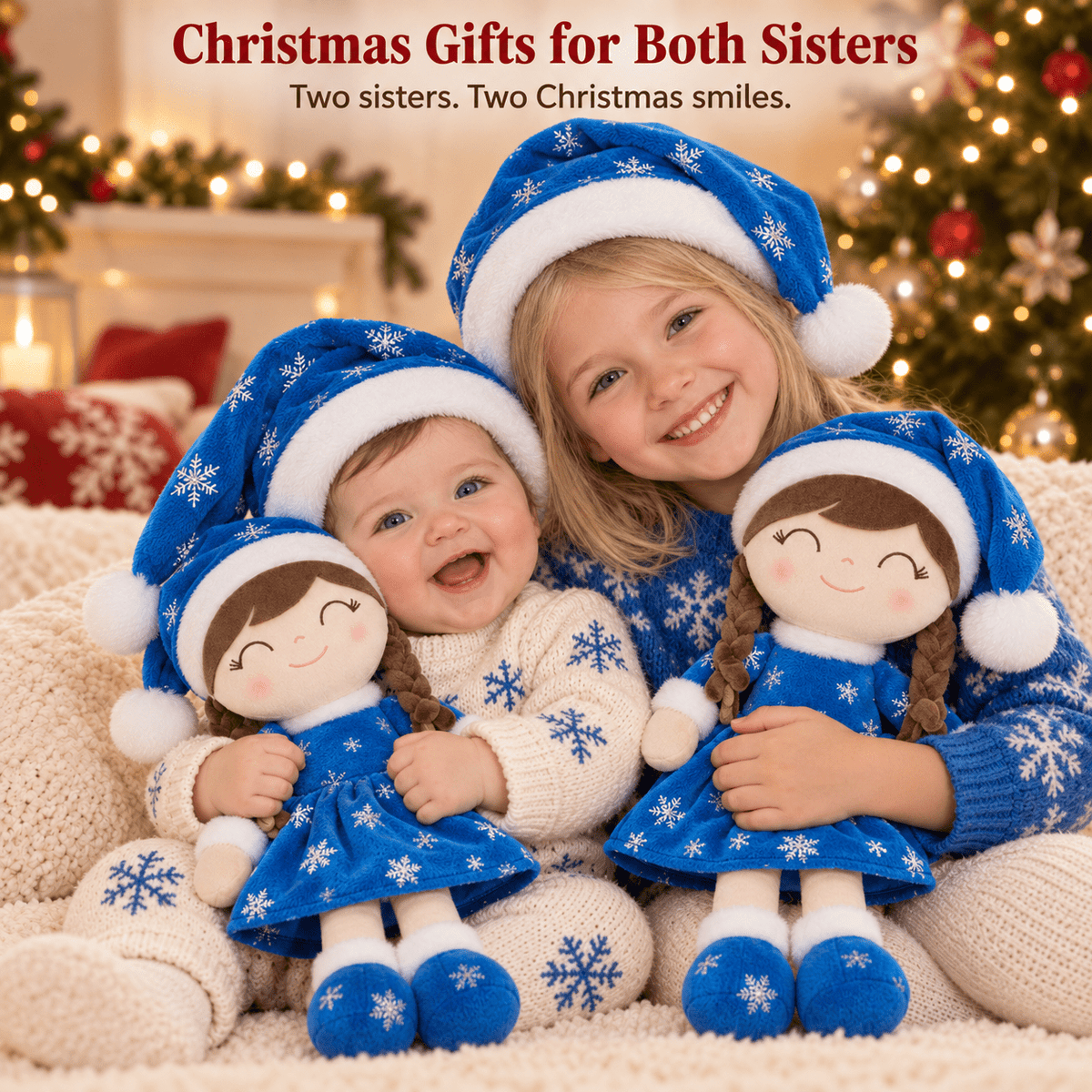 Gloveleya Blue Christmas Doll Gift Set – 5 Pieces - Gloveleya Official