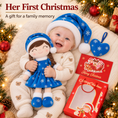 Load image into Gallery viewer, Gloveleya Blue Christmas Doll Gift Set – 5 Pieces - Gloveleya Official
