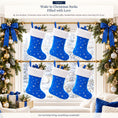Load image into Gallery viewer, Gloveleya Blue Christmas Stockings – Set of 6 - Gloveleya Official
