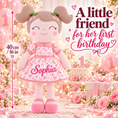 Bild in Galerie-Betrachter laden, Gloveleya 16-inch pink Cherry Girl doll - personalized Sophia gift gallery 3
