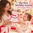 Load image into Gallery viewer, Gloveleya red Cherry Girl doll with gold Sophia name - gift gallery 4

