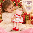 Load image into Gallery viewer, Gloveleya red Cherry Girl doll with gold Sophia name - gift gallery 11
