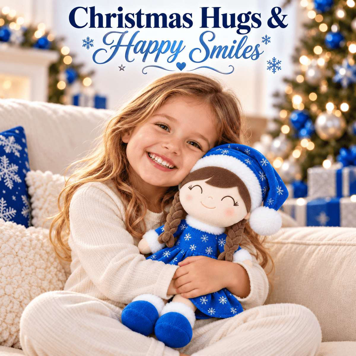 Gloveleya Christmas Doll Gift Box – 8-Piece 10th Anniversary Limited Edition – Blue - Gloveleya Official
