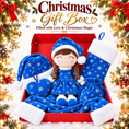 Load image into Gallery viewer, Gloveleya Christmas Doll Gift Box – 8-Piece 10th Anniversary Limited Edition – Blue - Gloveleya Official
