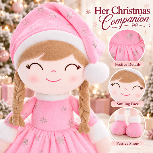 Gloveleya Christmas Doll Gift Box – 8-Piece 10th Anniversary Limited Edition – Pink, Light Skin - Gloveleya Official