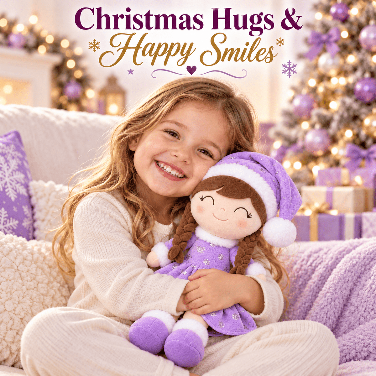 Gloveleya Christmas Doll Gift Box – 8-Piece 10th Anniversary Limited Edition – Purple - Gloveleya Official