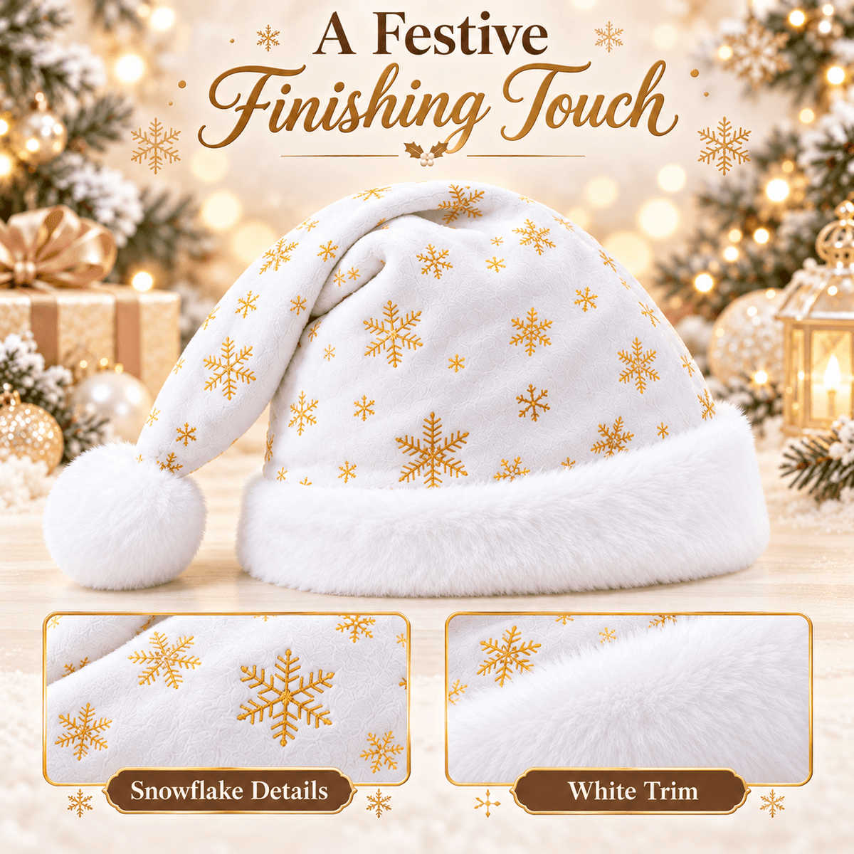 Gloveleya Christmas Doll Gift Box – 8-Piece 10th Anniversary Limited Edition – White & Gold - Gloveleya Official