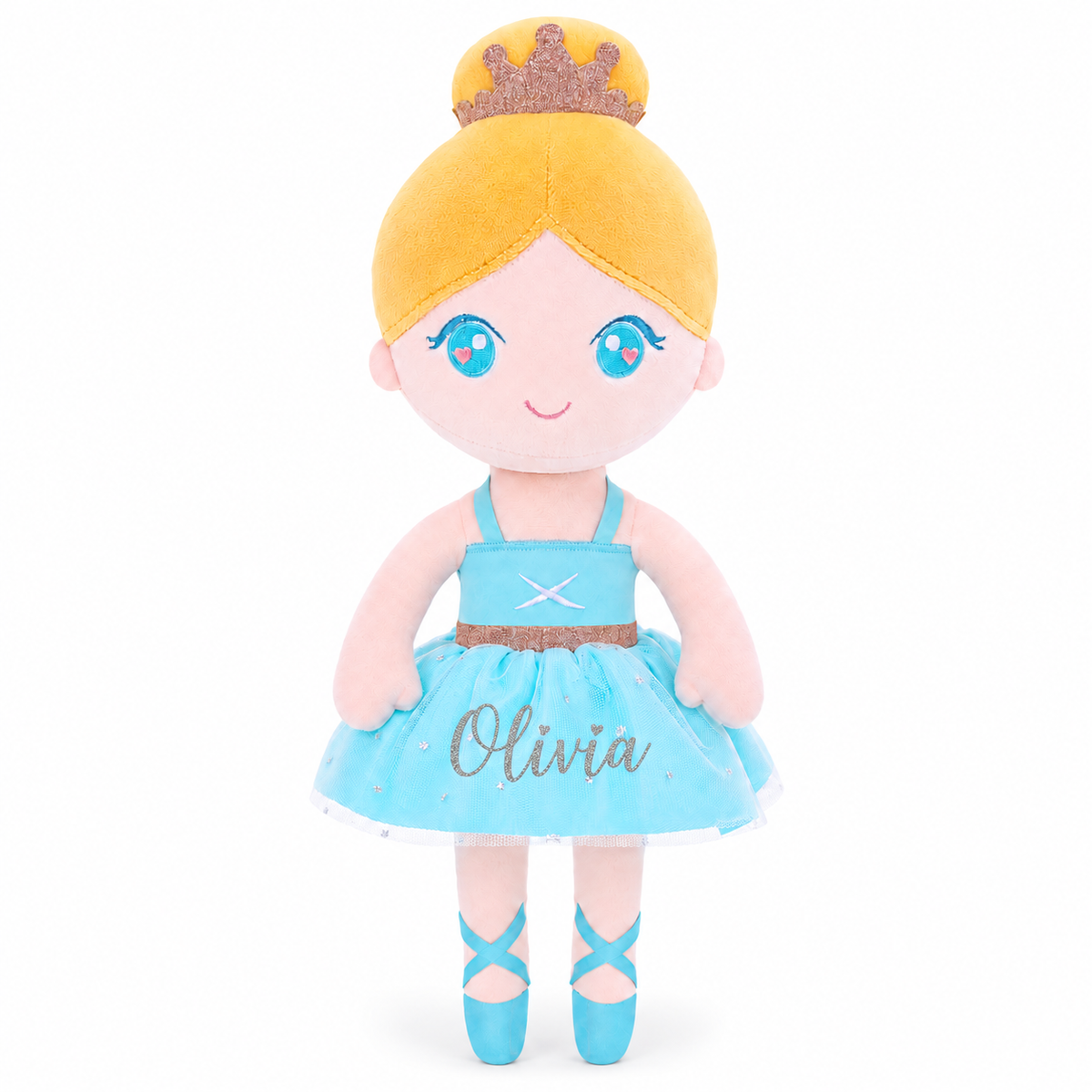 Gloveleya blue classic ballerina doll - personalized gift image 1