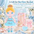 Load image into Gallery viewer, Gloveleya blue classic ballerina doll - personalized gift image 4
