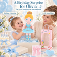 Load image into Gallery viewer, Gloveleya blue classic ballerina doll - personalized gift image 8
