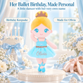 Load image into Gallery viewer, Gloveleya blue classic ballerina doll - personalized gift image 9
