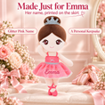 Load image into Gallery viewer, Gloveleya coral classic ballerina doll - personalized gift image 3
