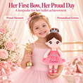 Load image into Gallery viewer, Gloveleya coral classic ballerina doll - personalized gift image 6
