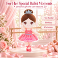 Load image into Gallery viewer, Gloveleya coral classic ballerina doll - personalized gift image 12
