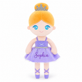 Load image into Gallery viewer, Gloveleya purple classic ballerina doll - personalized gift image 1
