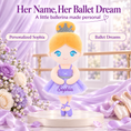 Load image into Gallery viewer, Gloveleya purple classic ballerina doll - personalized gift image 2
