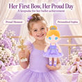 Load image into Gallery viewer, Gloveleya purple classic ballerina doll - personalized gift image 6
