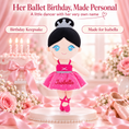 Load image into Gallery viewer, Gloveleya rose classic ballerina doll - personalized gift image 9
