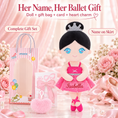Load image into Gallery viewer, Gloveleya rose classic ballerina doll - personalized gift image 11
