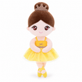 Charger l'image dans la visionneuse de la galerie, Gloveleya yellow classic ballerina doll - white background view 2
