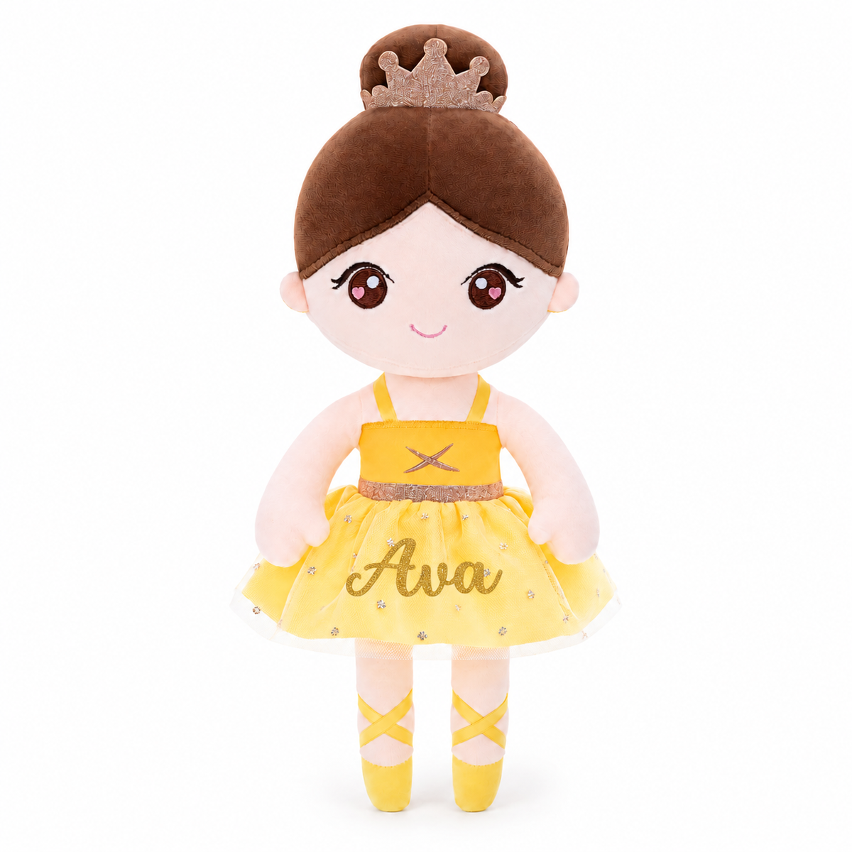 Gloveleya yellow classic ballerina doll - personalized gift image 1