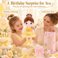 Charger l'image dans la visionneuse de la galerie, Gloveleya yellow classic ballerina doll - personalized gift image 8
