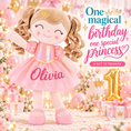 Load image into Gallery viewer, Gloveleya personalized crown princess doll - birthday gift gallery 9
