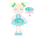 Gloveleya 12-inch Personalized Plush Dolls Curly Haired Iridescent Girls