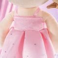 Cargar la imagen en la vista de la galería, Gloveleya 9-inch Personalized Plush Curly Ballet Girl Dolls Backpack Peach Ballet Dream
